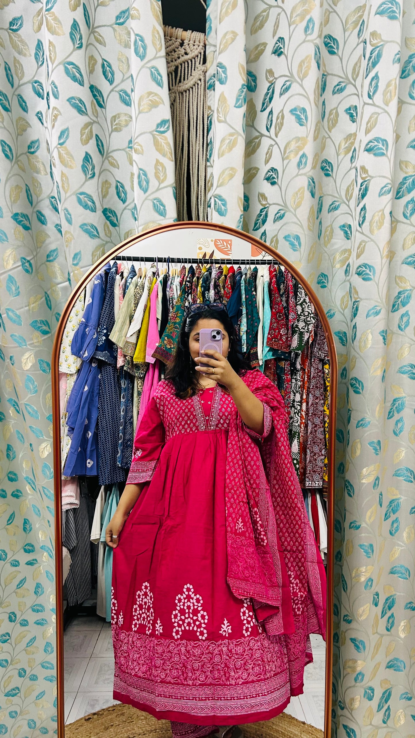Pink Anarkali Suit