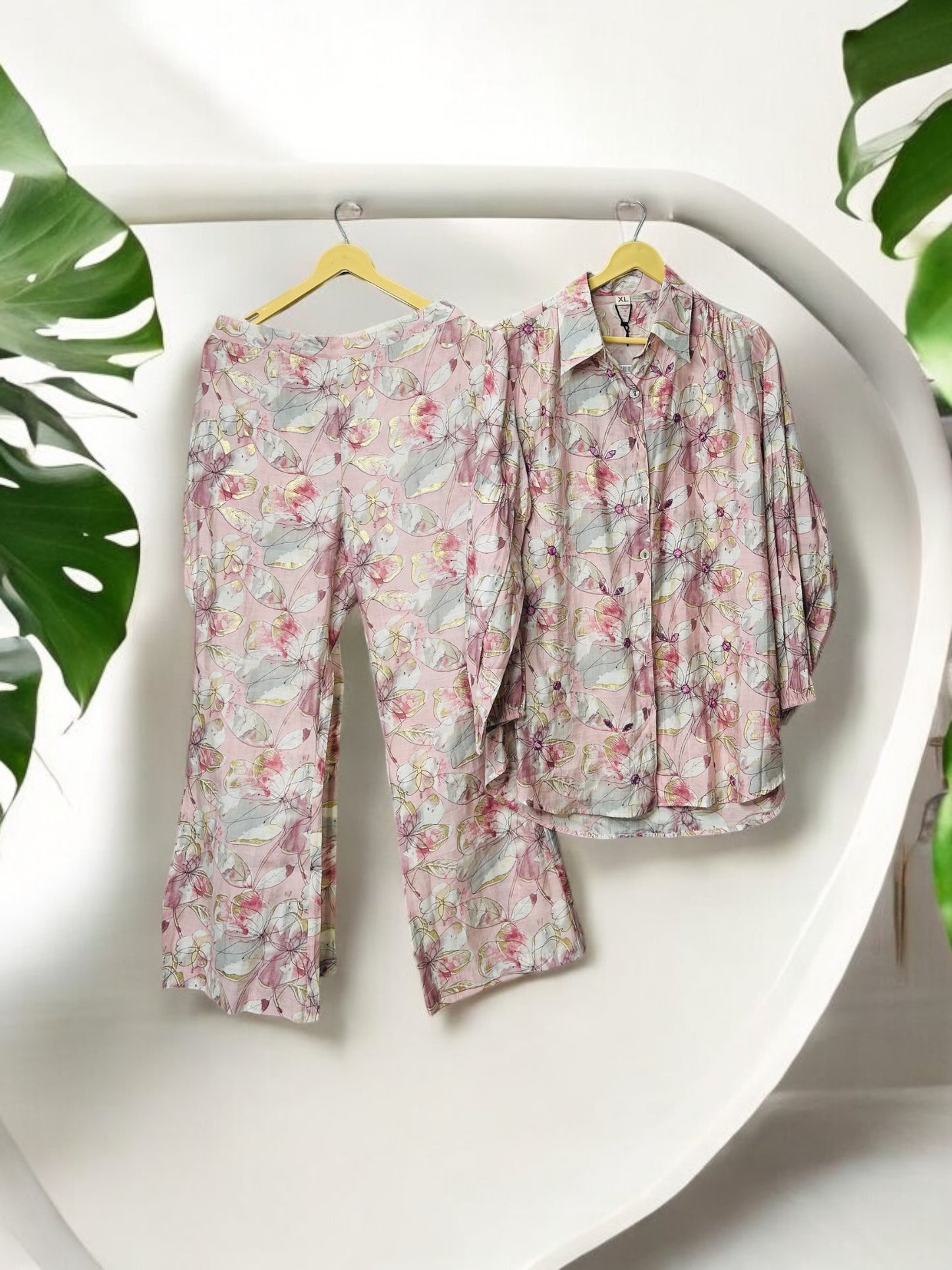 Pink Muslin Co-ord set
