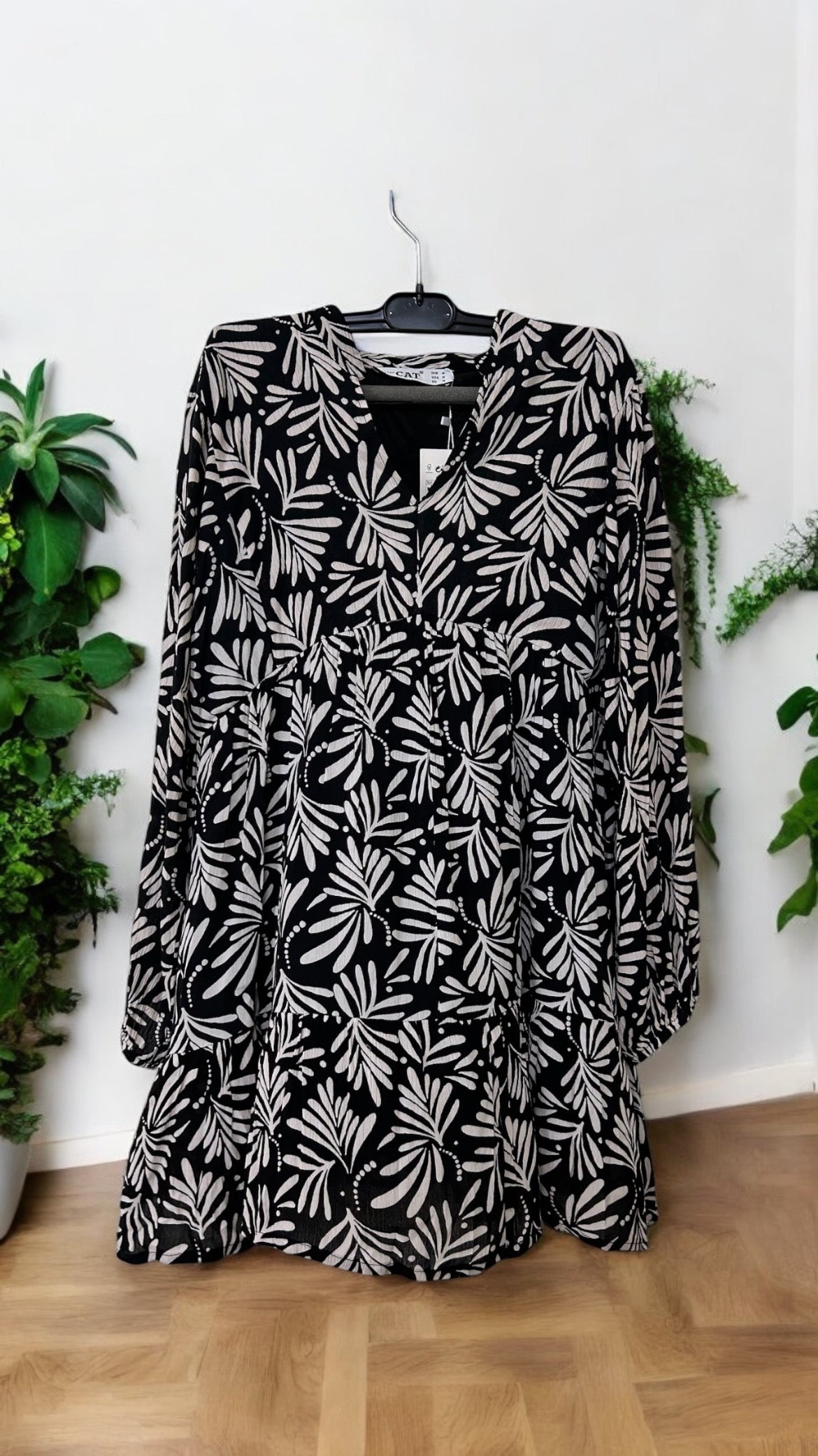 Black floral Dress