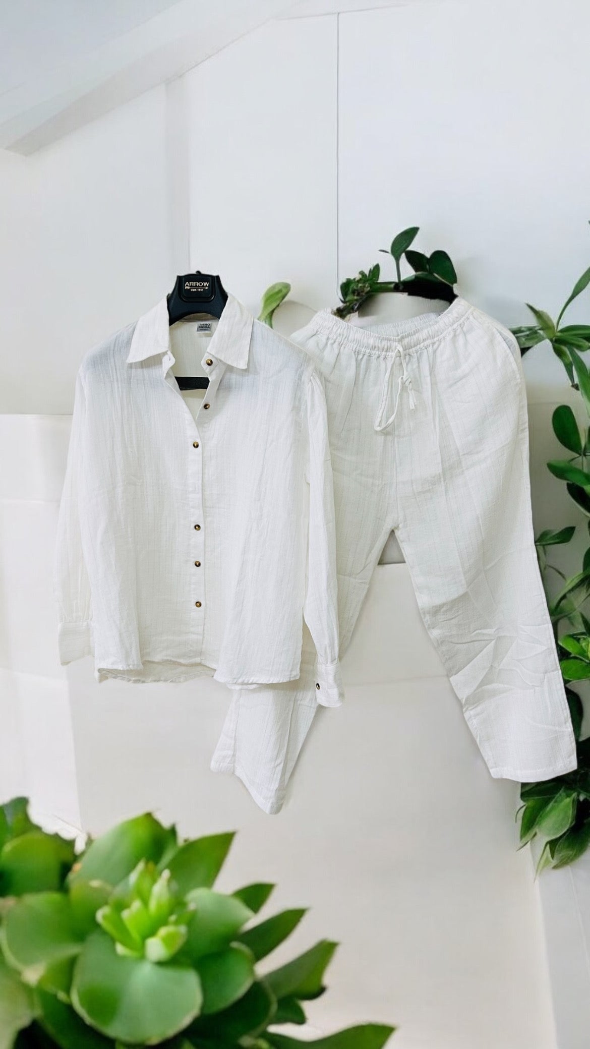 White Shirt Co-ord Set