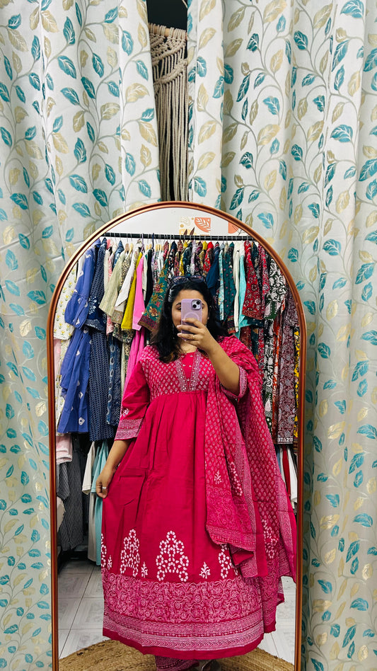 Pink Anarkali Suit