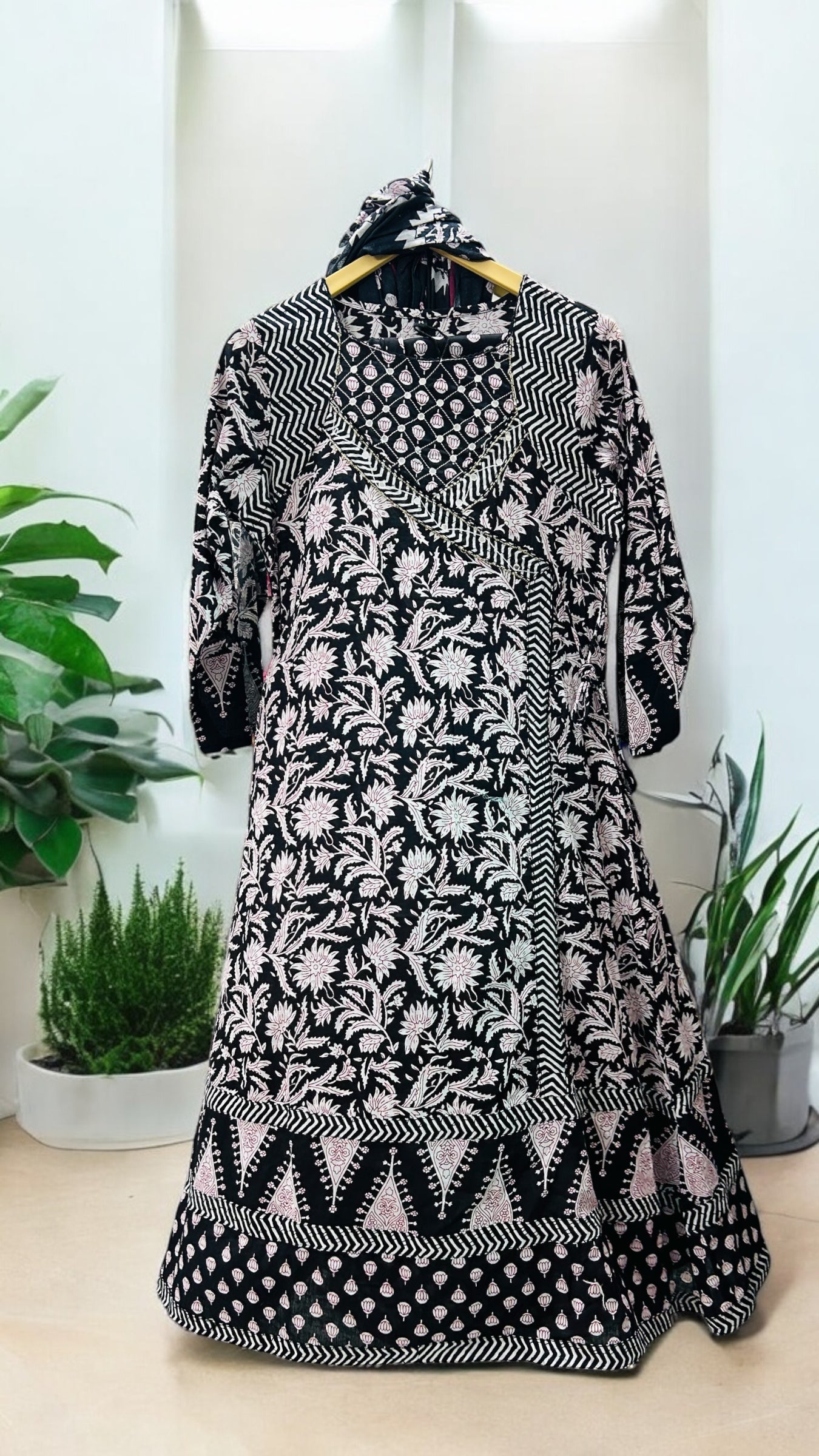 Black Jaipuri Anarkali Suit